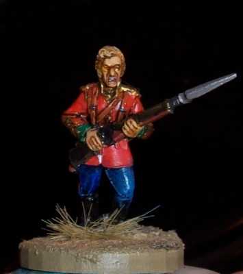28mm figurine of Sir Michael Caine portraying &quot;Leftenant Bromhead&quot; from the movie &quot;Zulu!&quot;