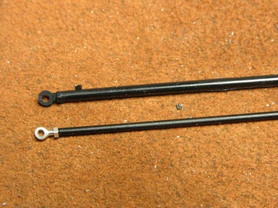 The kit tie rod diameter is too big. It was replaced by a smaller all tube
