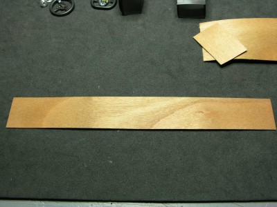 wood plank is cut