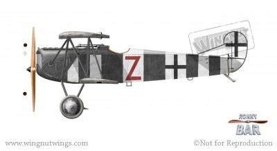 Fokker D.VII F Red Z, Jasta 26(), November 1918.jpg
