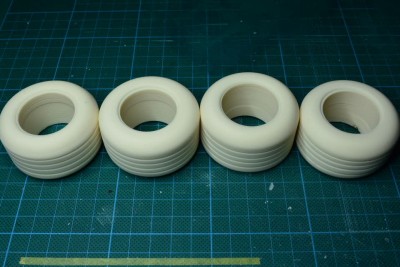 New resin cast tires