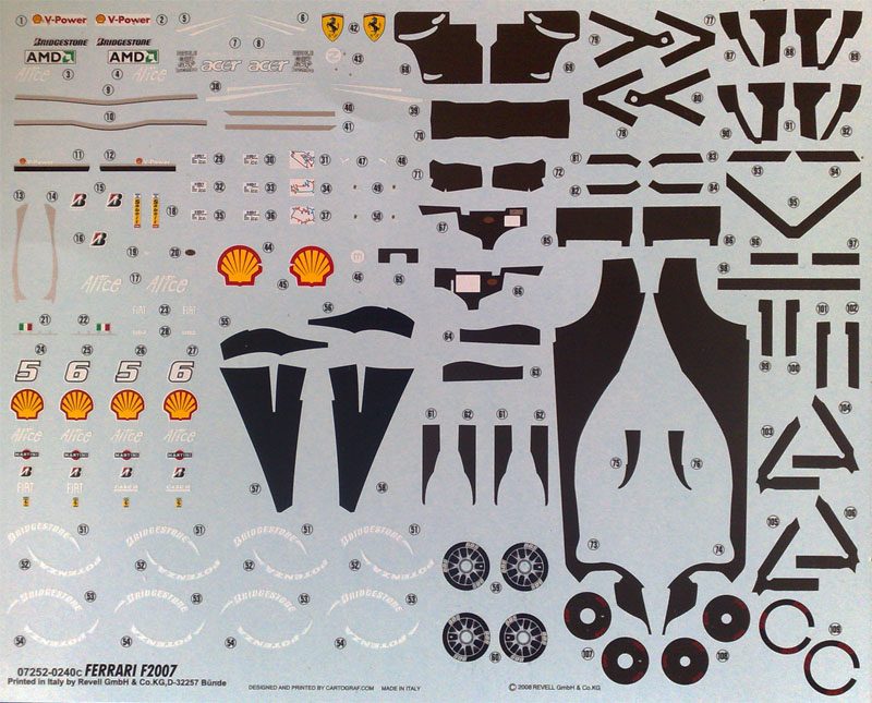 Revell F2007 decal